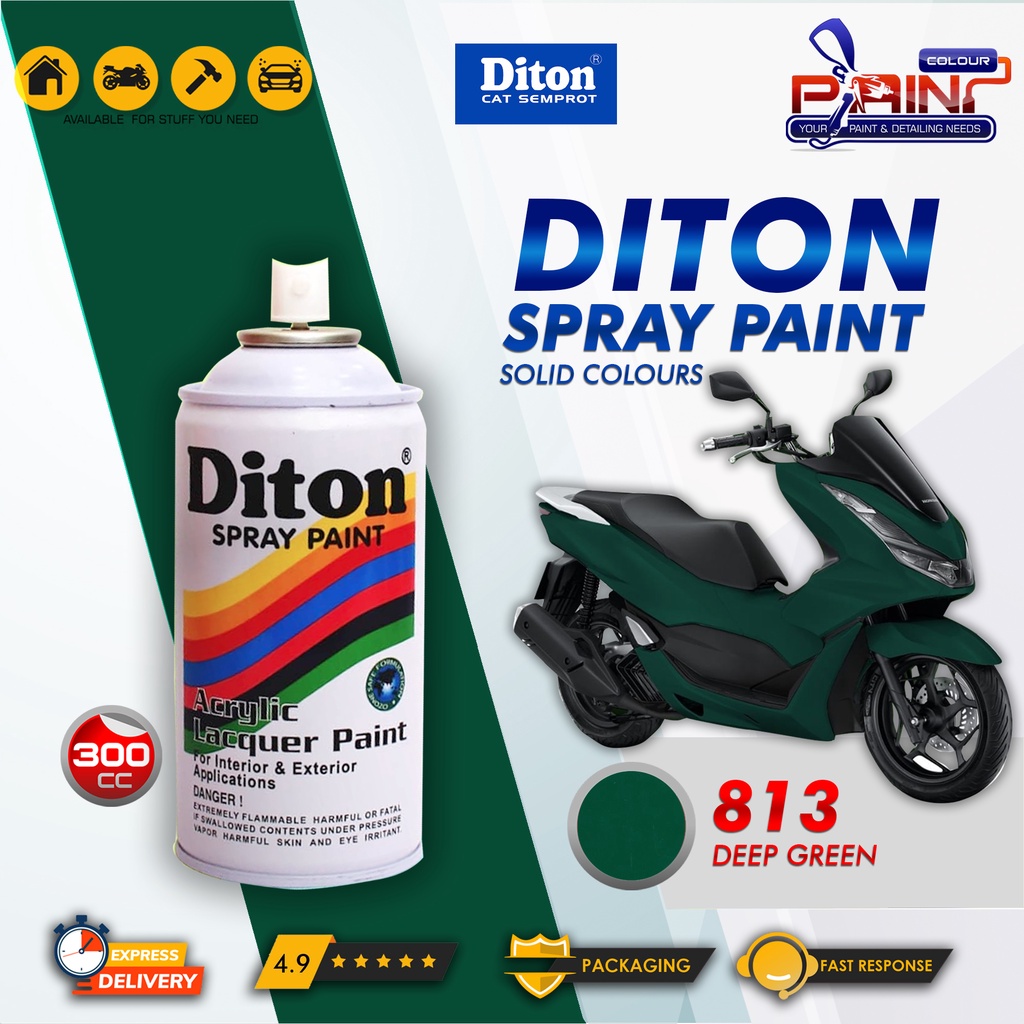 Diton 813 Deep Green Cat Semprot/Pylox/Samurai Motor/Helm/Gundam