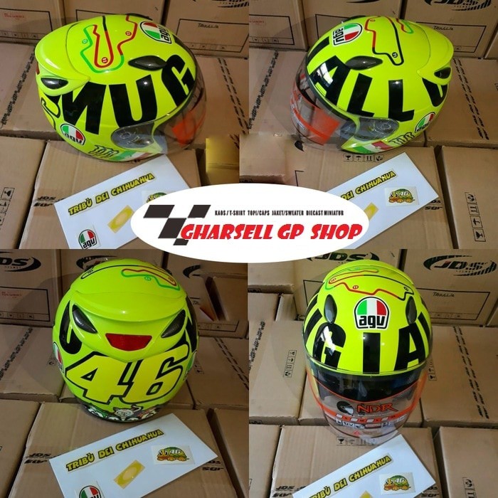 HELM CUSTOM REPLIKA BASIC INK CENTRO MEREK AGV MOTO GP SERIES (5)