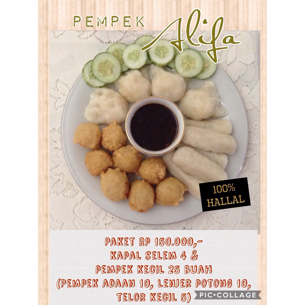 

Pempek Paket H Rp 150.000 isi 4 buah kapal selem & 18 buah pempek kecil (campur)