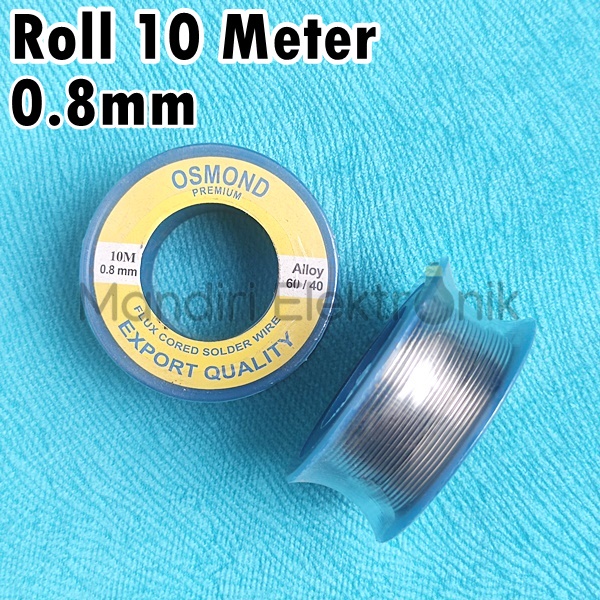 Timah Solder 10m Osmond 0.8mm 10 Meter - Timah Roll 10 m