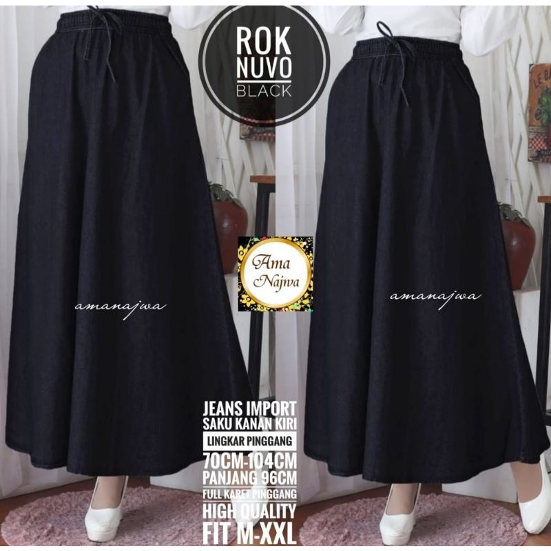 ROK JEANS PANJANG WANITA MODEL BARU BAWAHAN PEREMPUAN KEKINIAN  WANITA DEWASA  JEANS TERMURAH TERBAR