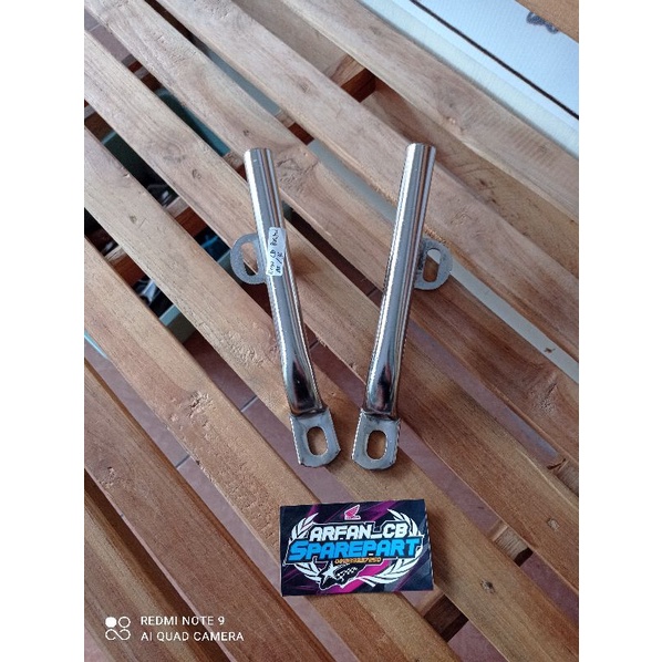Begel CB Pendek besi pipa chrome