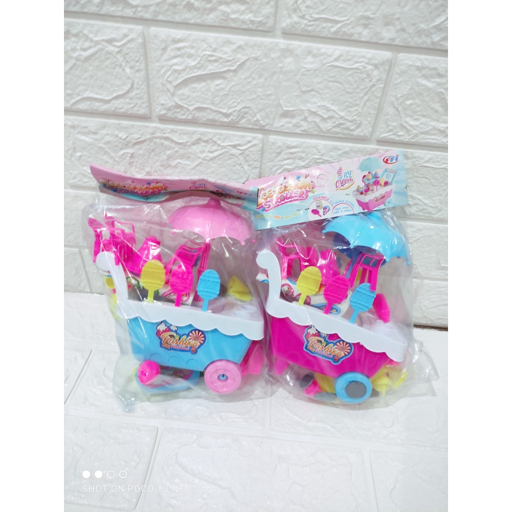 MAINAN ANAK ANAK GEROBAK ES KRIM  / MAINAN DORONGAN ES KRIM TERLARIS Fi 501 & KGP 19