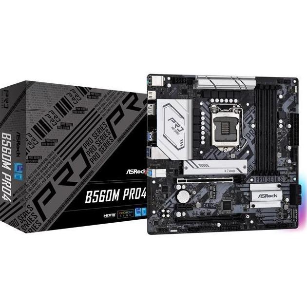 Motherboard ASROCK B560M Pro4 (LGA1200, B560, DDR4, USB3.2, SATA3)