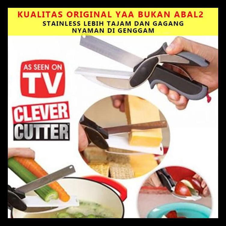 

Gunting Sayur Serbaguna Clever Cutter Stainless Stell Terjamin