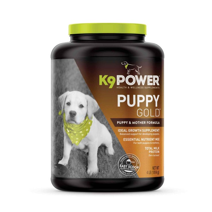 K9 Power Puppy Gold 4lbs - Susu Suplemen Protein Anjing