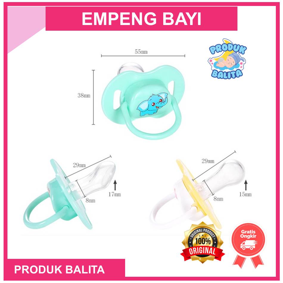 Empeng  Dot Bayi Biasa Dot Bayi Datar Dot Bayi Bulat  Baby Pacifier Baby Soother - Kompeng Bayi Food Grade