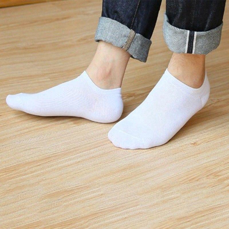 5 Pasang Kaos  Kaki  Pria Bahan Katun Warna Polos untuk 