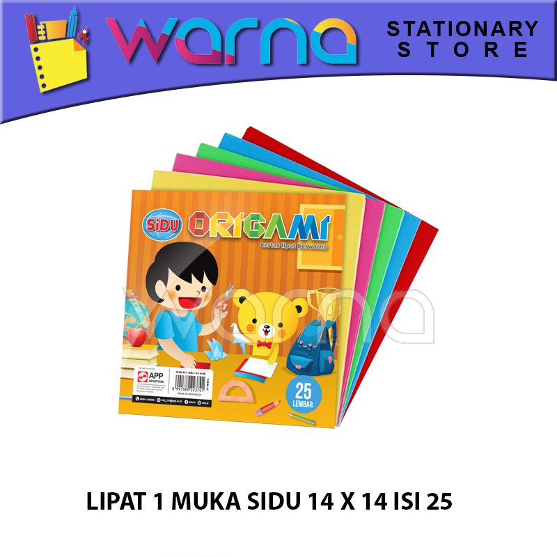 

KERTAS LIPAT ORIGAMI 1 MUKA SIDU 14 X 14