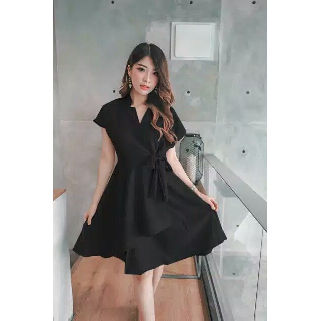 Kimono Flare Dress Midi Bisa Busui Dan Bumil Bahan Premium Quality 2230