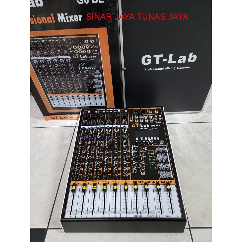 Mixer GT LAB by RDW 6 channel G6BL - G6 BL Hardcase Original