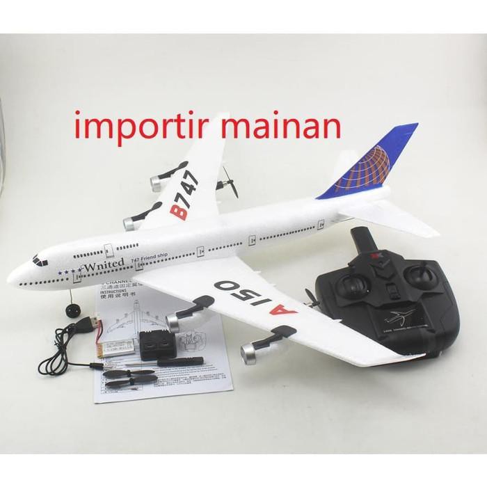Rc Rc Plane Xk A150 Rc Pesawat Terbang A150 B747 3ch 2 4ghz With Gyro Berkualitas Shopee Indonesia