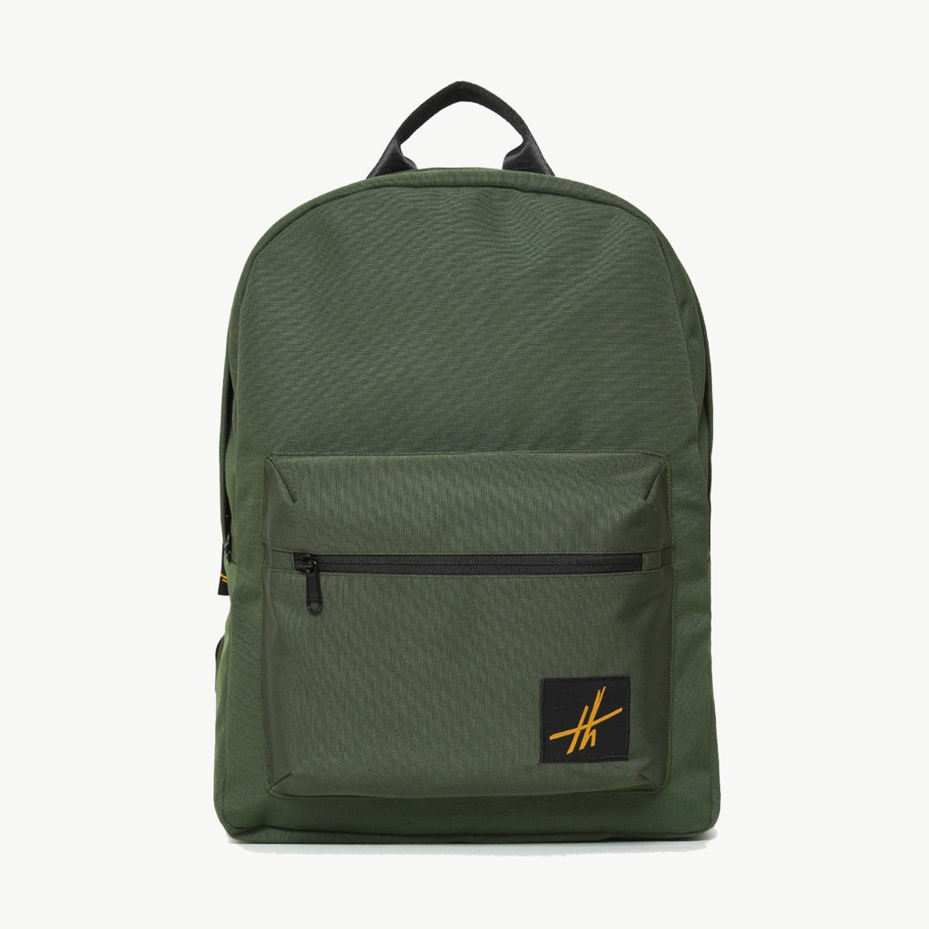 THEODOR Backpack STARK Green Army - Tas Ransel - Water Repellent - Pria Wanita - High Quality