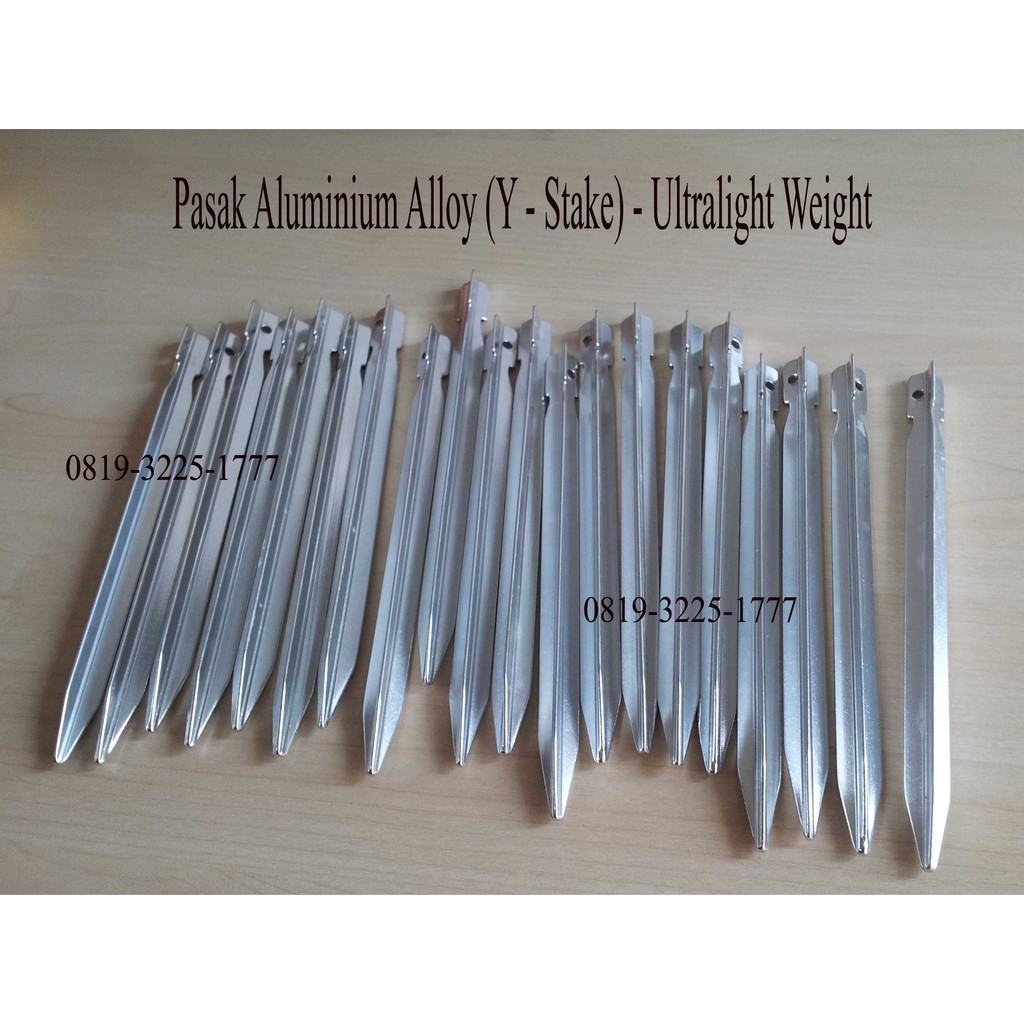 Pasak Aluminium - Diamond Y Stakes - Ringan Ul Ultralight Tenda Paku segitiga