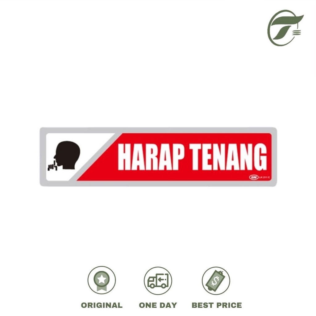 

PLAKAT KECIL WARNA LK 211C HARAP TENANG GM