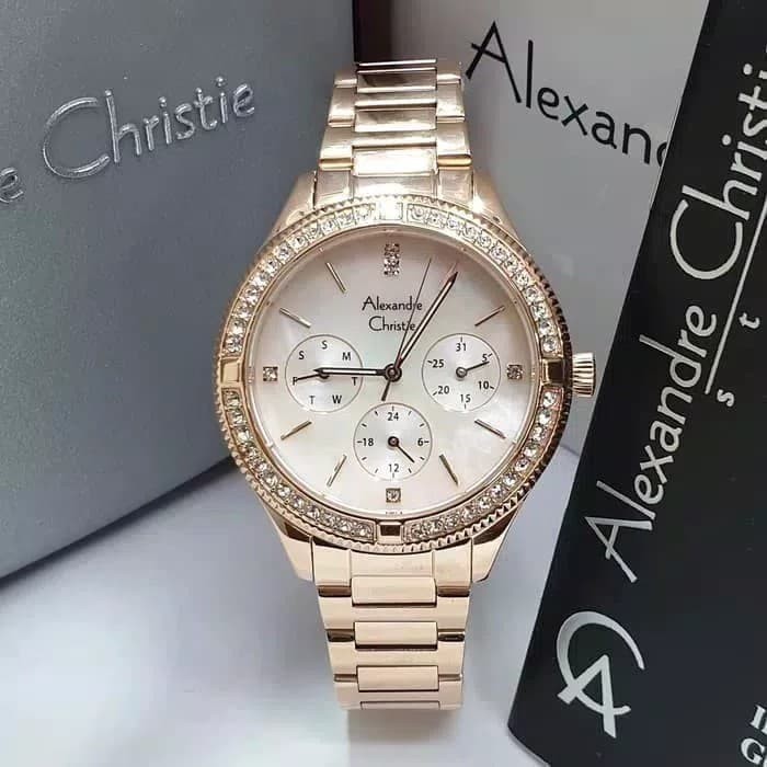 Jam Tangan Wanita Alexandre Christie Original New Model AC3781