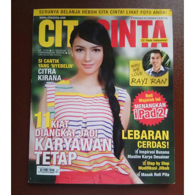 (PRELOVED) MAJALAH CITA CINTA COVER CITRA KIRANA