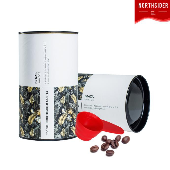

BIJI KOPI ARABIKA BRAZIL SANTOS NATURAL -250GR NORTHSIDER COFFEE - BIJI KOPI