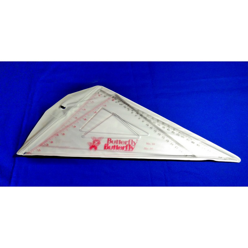 

Butterfly Penggaris Segitiga BT No.10 ( 1 Set - 2 Pcs )