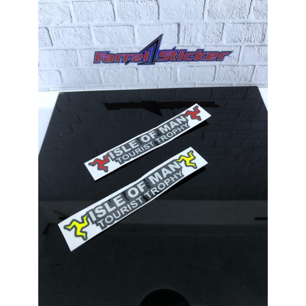 stiker HELM sticker isle of man tourist trophy