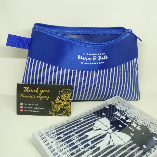 Souvenir Dompet salur kemas mika motif