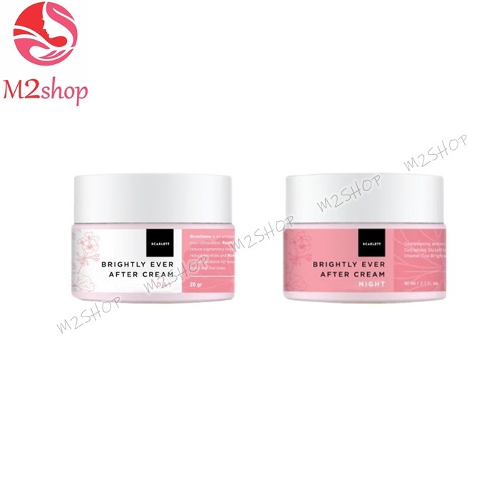 [SWBC] SCARLETT BRIGHTLY DAY &amp; NIGHT CREAM 20 GRAM Ampuh memutihkan dalam waktu 14 hari  ORIGINAL BPOM