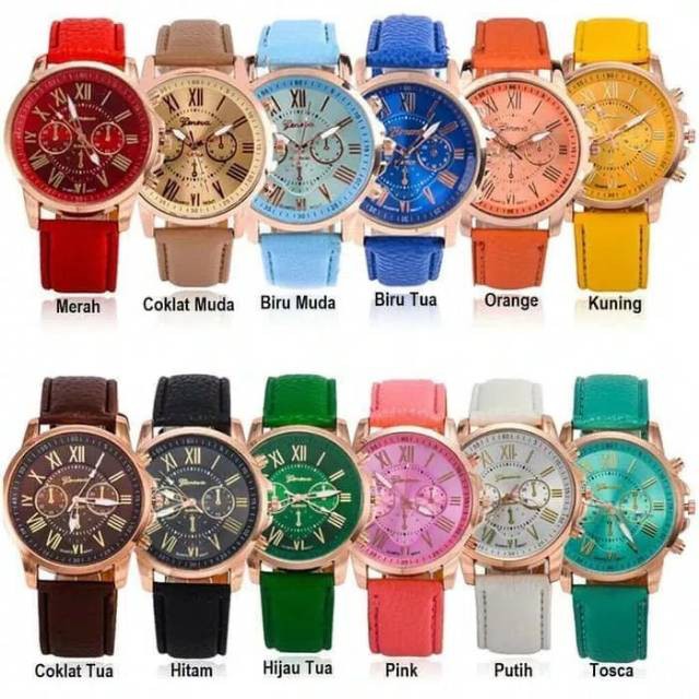 READY Jam Tangan Leather Quartz Jam Tangan Fashion Wanita PGM J24