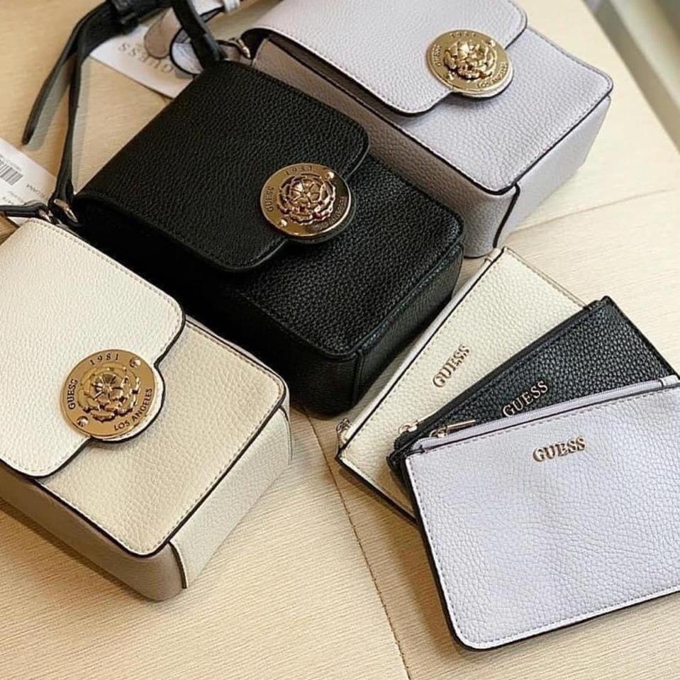 [BBA.10Jn22ᶜ] [TASIMPORT1688]TAS WANITA /TAS SELEMPANG/TAS HP IMPORT/GUESS BAG ELLIANA#774478