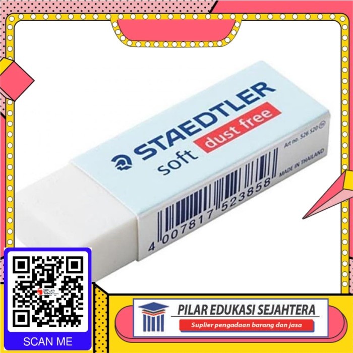 

ERASER | STIP | PENGHAPUS B-30 STAEDTLER PUTIH SOFT MURAH