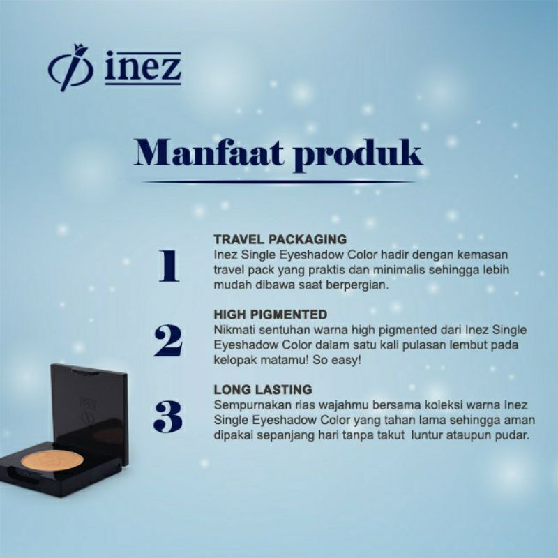 INEZ Single Eyeshadow Color / Eye Shadow