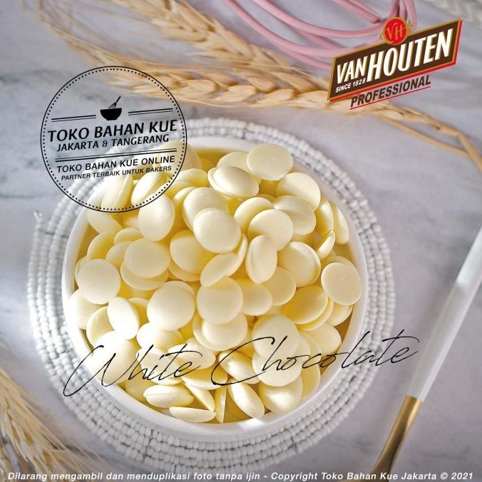 

Van Houten - Chocolate White 27,8% Couverture Coin 1kg Coklat Putih ---NEW---