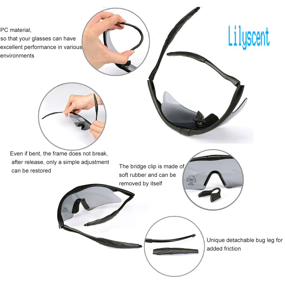 Lily Kacamata Goggles Pelindung Anti Angin / Pasir Untuk Motor / Sepeda / Outdoor