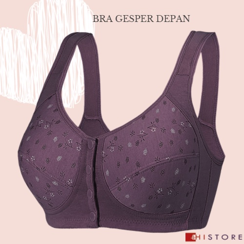 [HI] Bra Seamless Push Up Nirkabel Gesper Depan 2082 Wanita Paruh Baya dan Tua