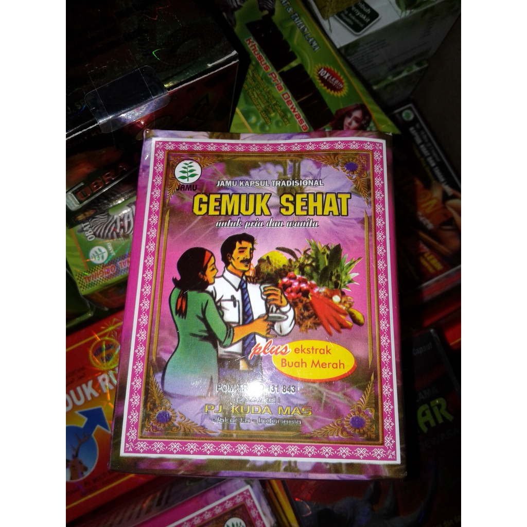 PAKET 20 BOX JAMU GEMUK SEHAT KAPSUL KUDA MAS ORIGINAL