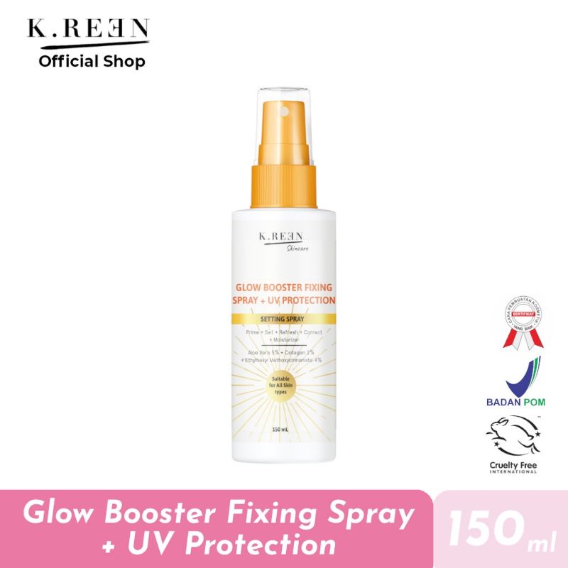 Kreen Glow Booster Fixing Spray+Uv Protection Setting Spray 150ML