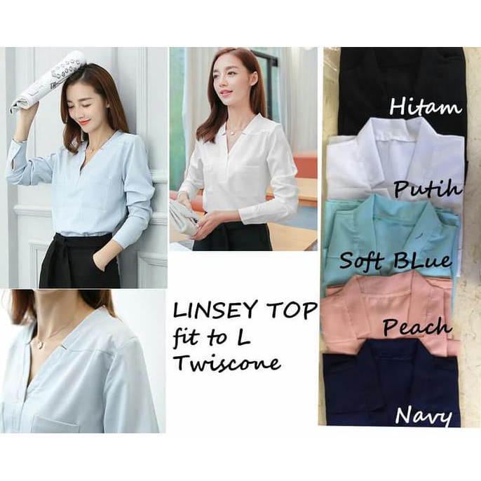 Dijual LISY TOP | PAKAIAN WANITA | KEMEJA WANITA | KEMEJA PUTIH - Putih Berkualitas