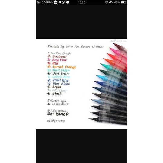 

Kusus Hari Ini Kuretake Zig Cocoiro Refill Extra Fine Bergaransi