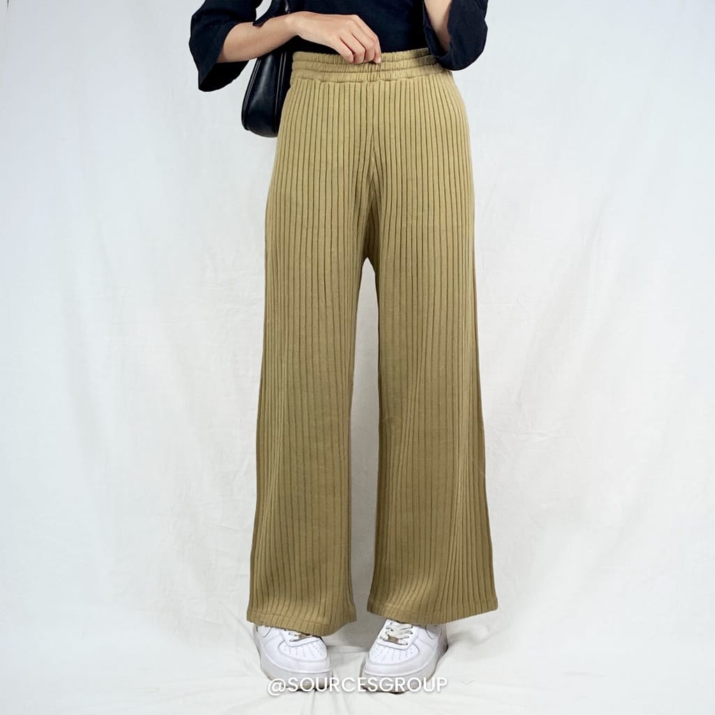 (MSB) CELANA KULOT DENISHA BAWAHAN PANTS WANITA KNIT