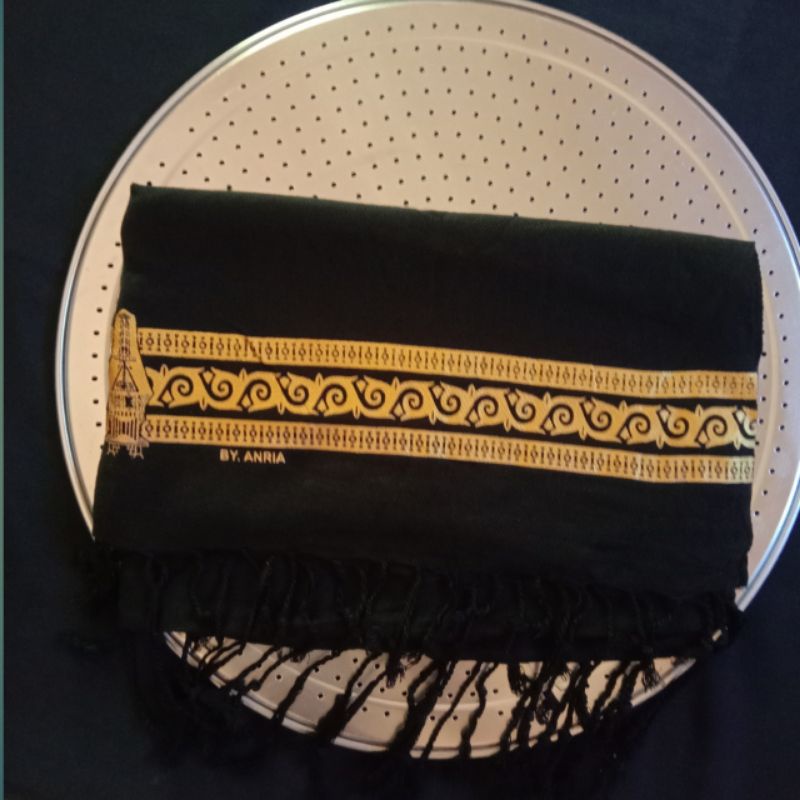 Selendang hitam /selendang hitam wanita /syal wanita /syal rajut-09
