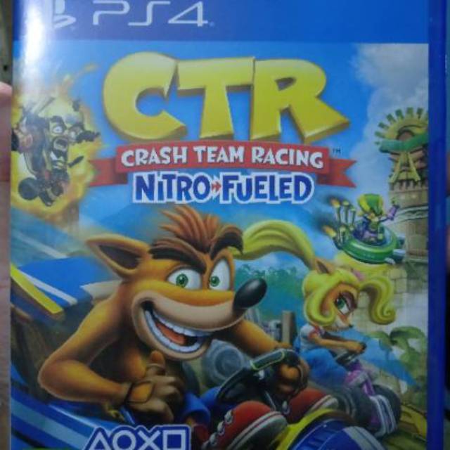 kaset PS 4 CTR crash team racing Nitro fueled SECOND RASA BARU