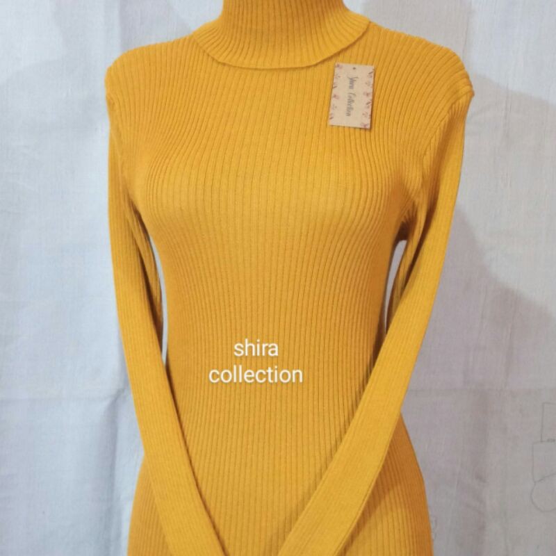 ATASAN WANITA KERAH TINGGI XL/SWEATER RAJUT WANITA XL/SWEATER KERAH TINGGI WANITA JOMBO