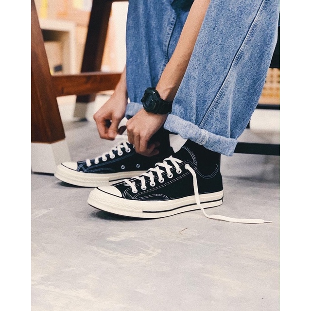 [SALE] CONVERSE CHUCK TAYLOR 70's HIGH LOW BLACK EGRET ORIGINAL 100%