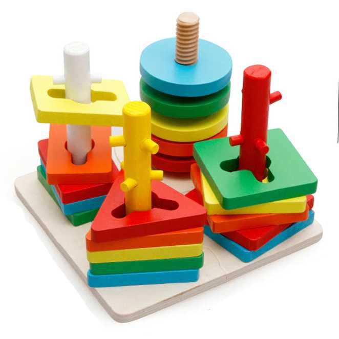 GIJ - QWZ Mainan Anak Matching Shape Puzzle Children Toy