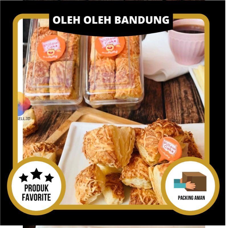 

Crispy Cheese Puff & Almond Puff by Pillow Cake - Oleh Oleh Kue Bandung