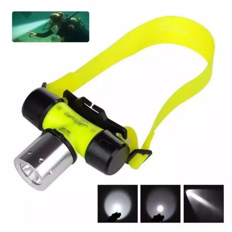 Senter Selam LONGDA 109 Light Senter Kepala Diving Flashlight  Senter Anti Air Untuk Menyelam