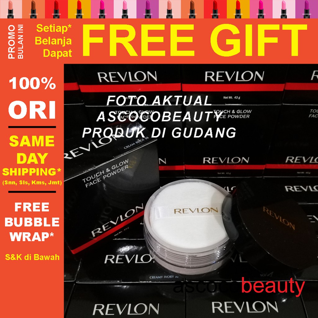 REVLON Bedak Tabur | Touch &amp; Glow Face Powder T&amp;G ✰ ascocobeauty ✰