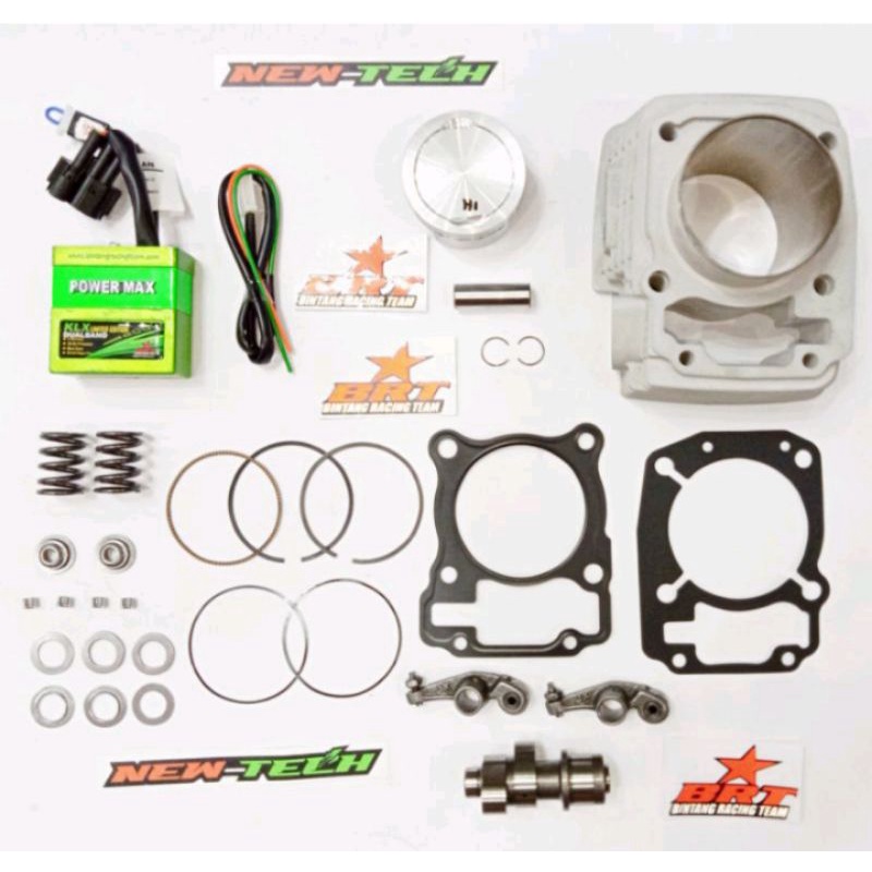 PAKET BORE UP HARIAN KLX150 & DTRACKER 63 MM CASTING IRON TANPA KARBU