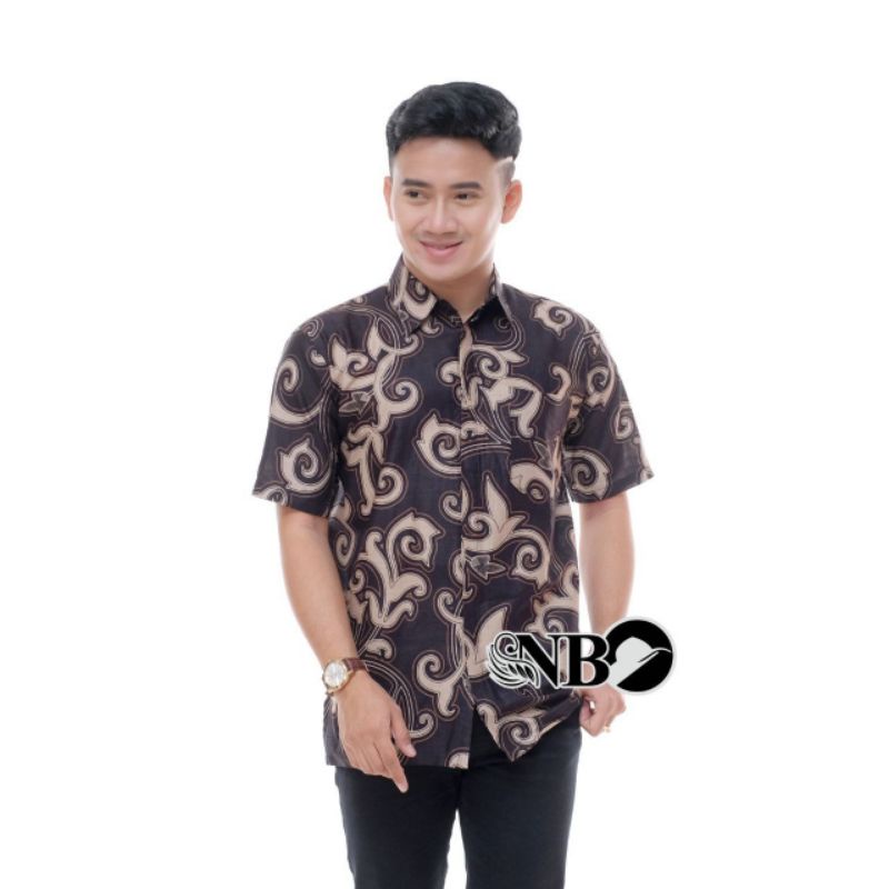 BATIK COUPLE MODERN ATASAN BATIK WANITA TERBARU LENGAN PANJANG KANGKUNG HITAM KOMBINASI