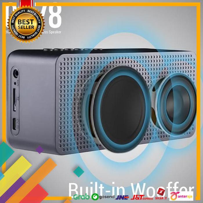 SALE.. COMSON CS78 SPEAKER PORTABLE BLUETOOTH DENGAN ALARM DAN JAM DIGITAL FS ..TERMURAH
