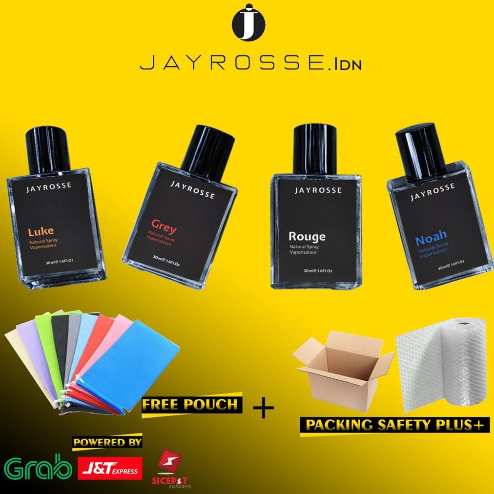 Jayrosse Parfum 30Ml | Jayrosse Rouge | Jayrosse Grey | Jayrosse Noah | Jayrosse Luke | Parfum Pria By Jayrosse